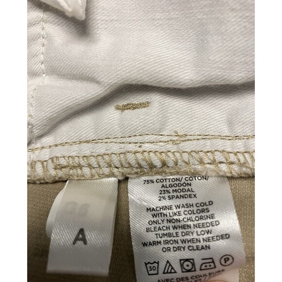 LOFT Straight Leg Curvy High Waist Corduroy Pants Size 31/12 Tan NWOT - Picture 4 of 7